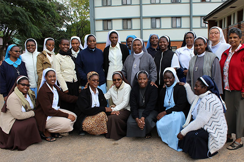 SLDI Administration students from Zambia take a group photo